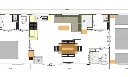 Plan connect 3 chambres
